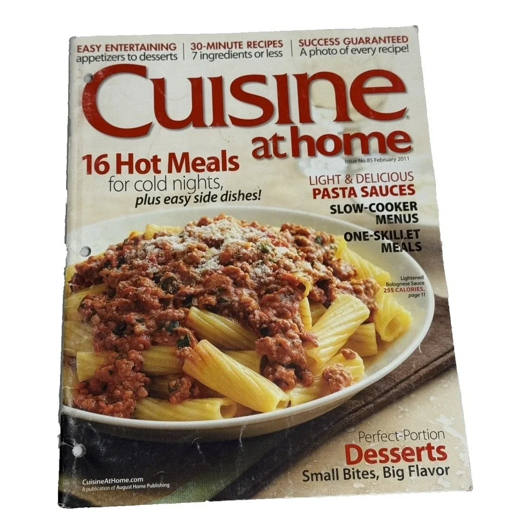 Cuisine at Home Food Magazine Lot of 6 Issues Variety Lots of Recipes Ephemera